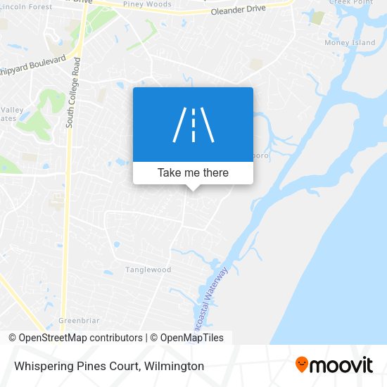 Mapa de Whispering Pines Court