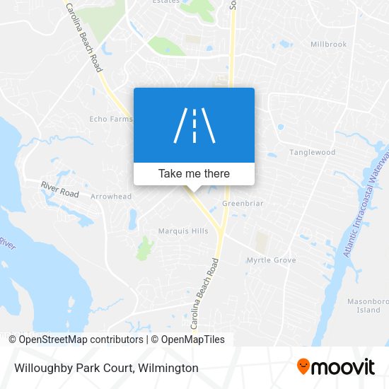Willoughby Park Court map