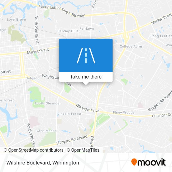 Mapa de Wilshire Boulevard
