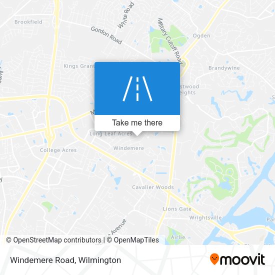 Mapa de Windemere Road
