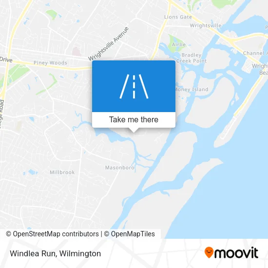 Windlea Run map
