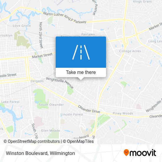 Mapa de Winston Boulevard