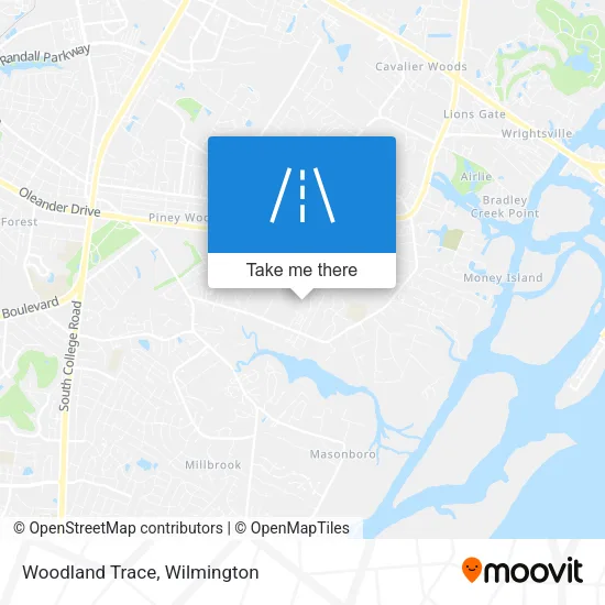 Woodland Trace map