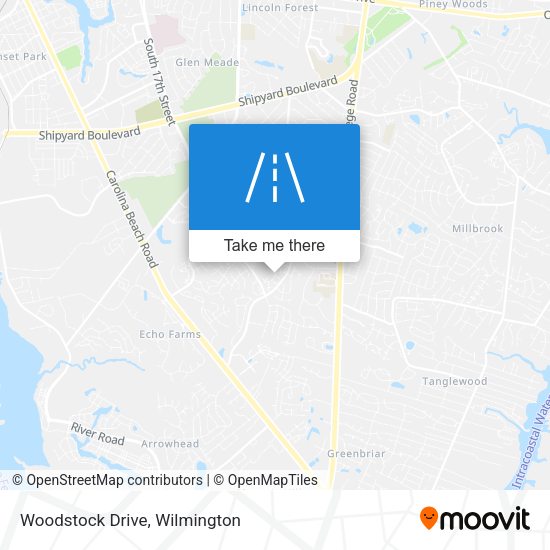 Woodstock Drive map