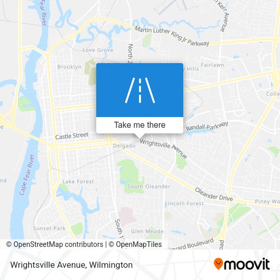 Wrightsville Avenue map