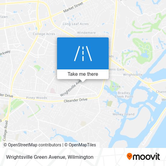 Mapa de Wrightsville Green Avenue