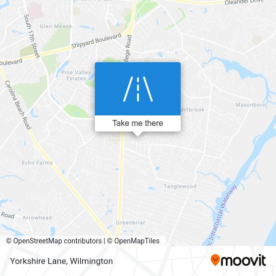 Mapa de Yorkshire Lane