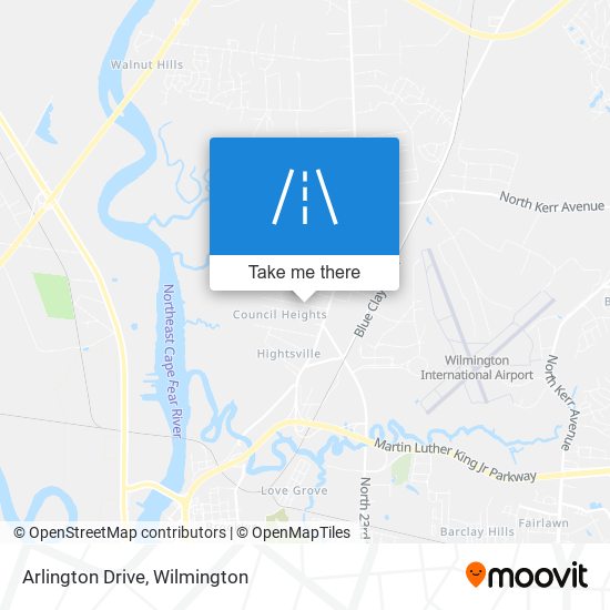 Arlington Drive map
