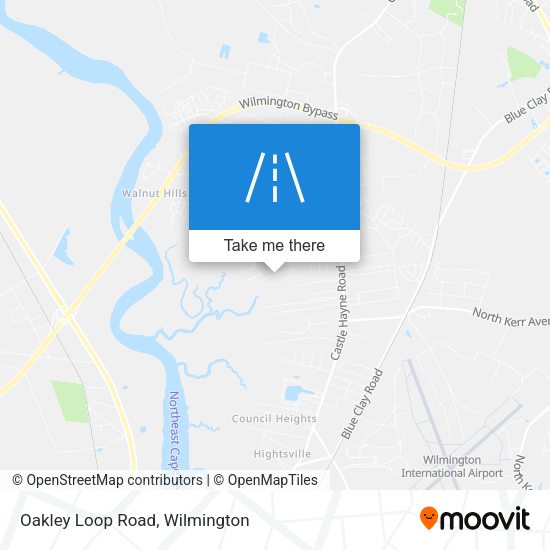 Mapa de Oakley Loop Road