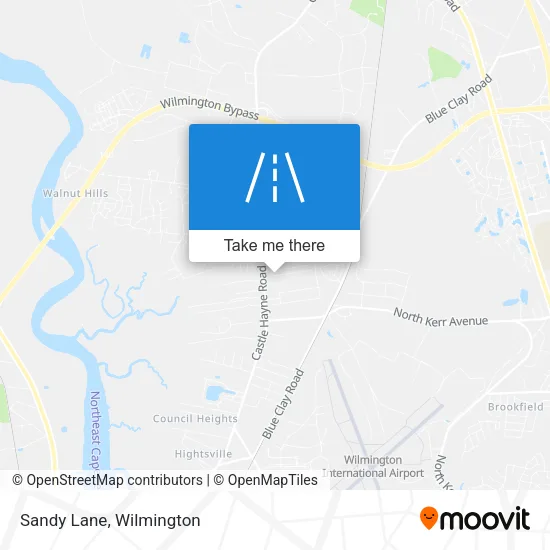 Sandy Lane map