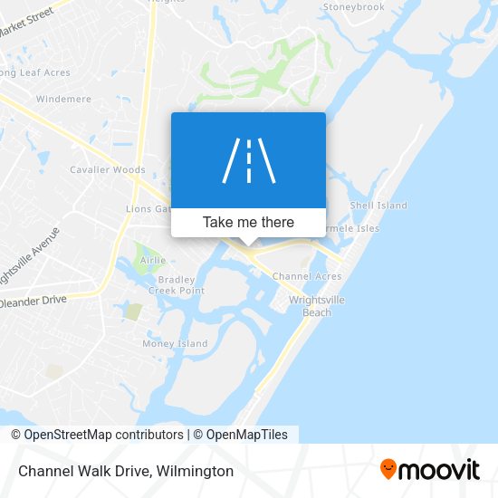 Channel Walk Drive map
