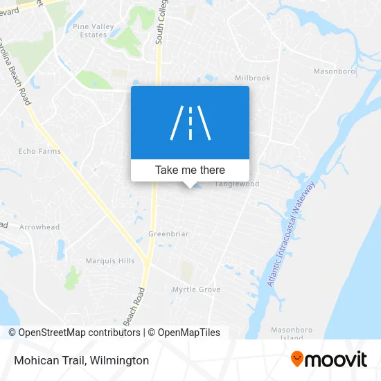 Mohican Trail map