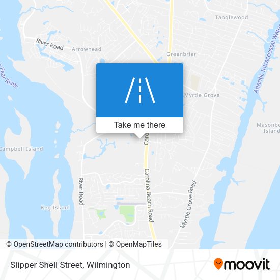 Mapa de Slipper Shell Street