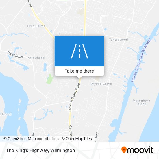 The King's Highway map