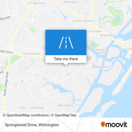 Springwood Drive map
