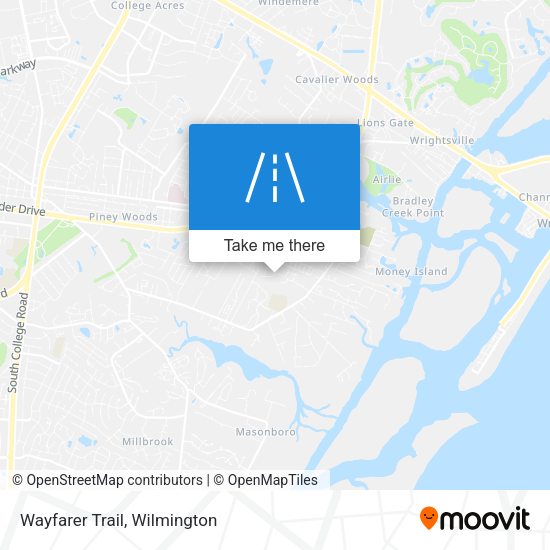 Mapa de Wayfarer Trail