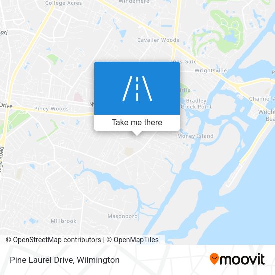 Pine Laurel Drive map