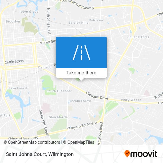 Saint Johns Court map