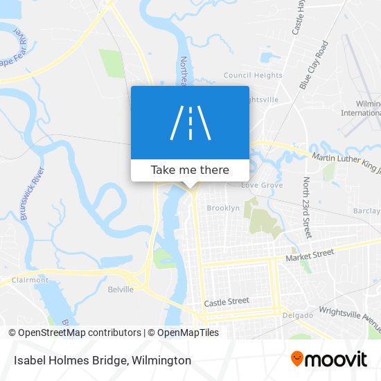 Isabel Holmes Bridge map