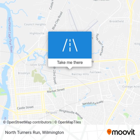 North Turners Run map
