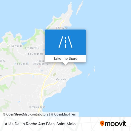 Allée De La Roche Aux Fées map