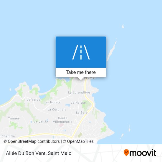 Allée Du Bon Vent map