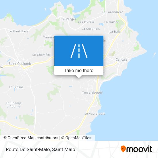 Route De Saint-Malo map