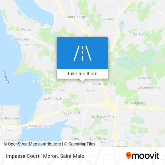 Impasse Courtil Moron map
