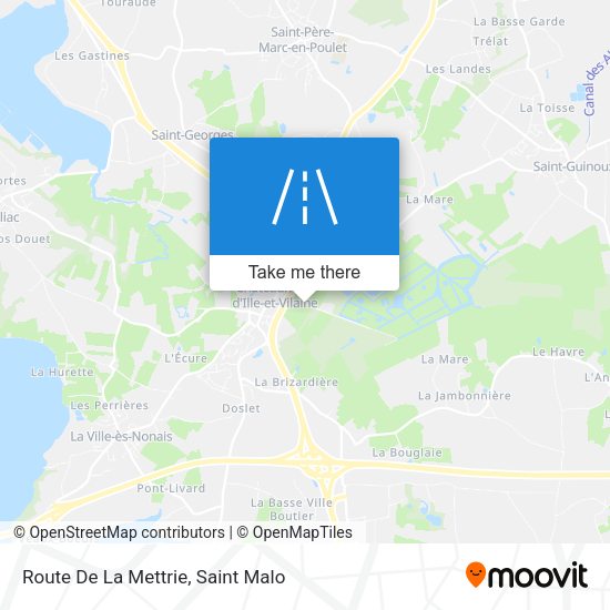 Route De La Mettrie map