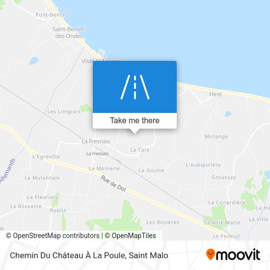 Chemin Du Château À La Poule map