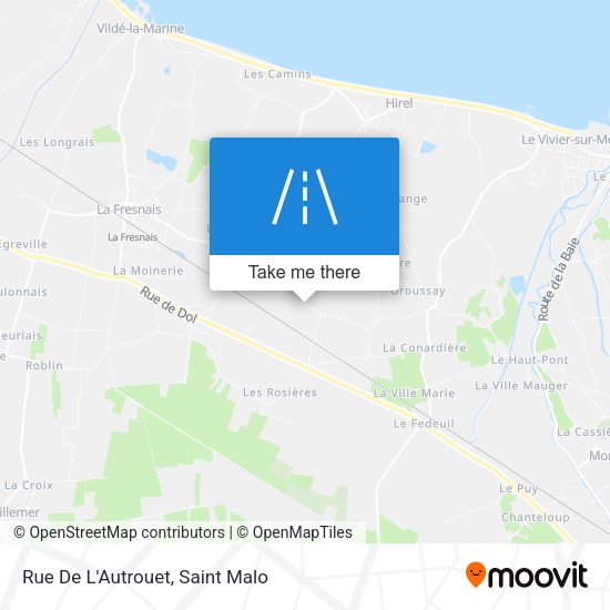 Rue De L'Autrouet map