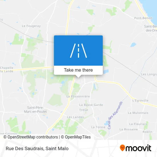 Rue Des Saudrais map