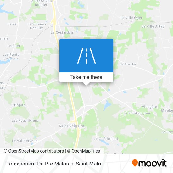 Lotissement Du Pré Malouin map