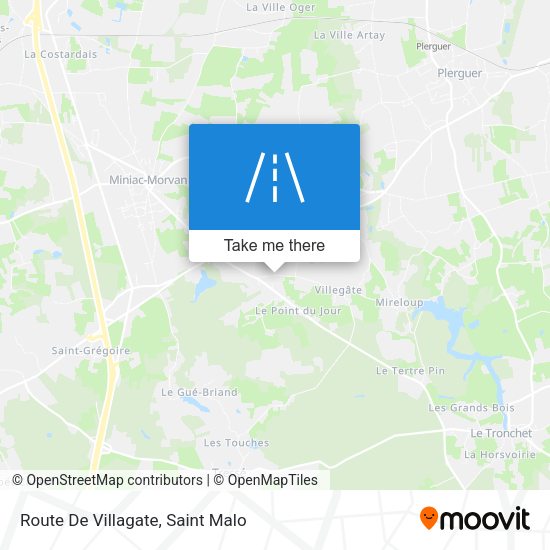 Route De Villagate map