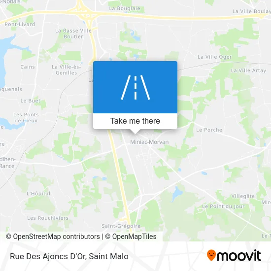 Rue Des Ajoncs D'Or map