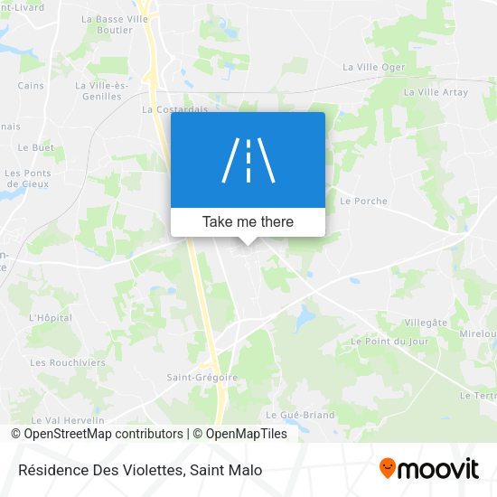 Résidence Des Violettes map