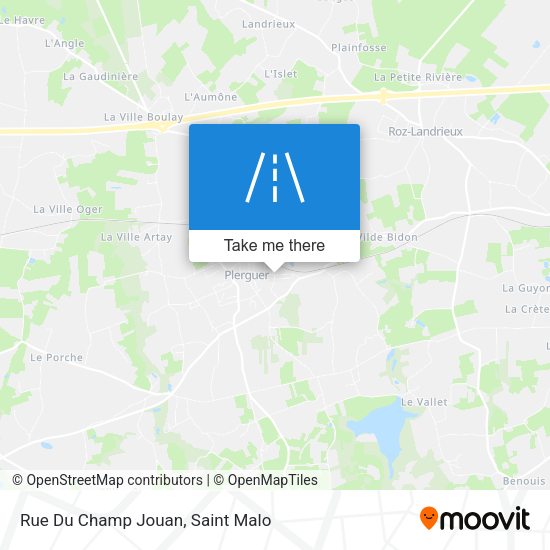 Rue Du Champ Jouan map