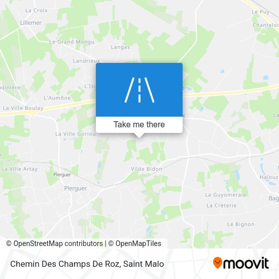 Chemin Des Champs De Roz map