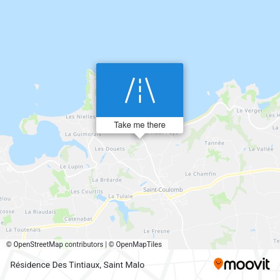 Résidence Des Tintiaux map