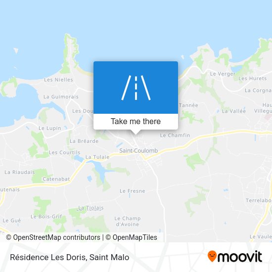Résidence Les Doris map