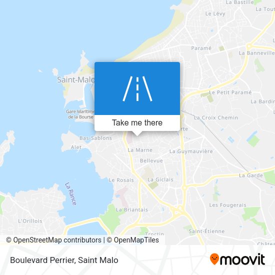 Boulevard Perrier map