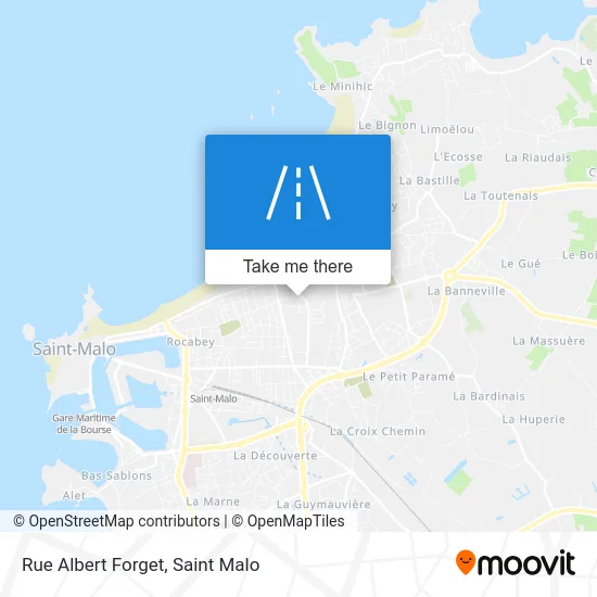 Rue Albert Forget map