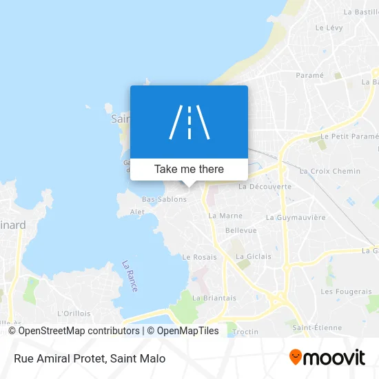 Rue Amiral Protet map