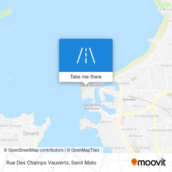 Rue Des Champs Vauverts map