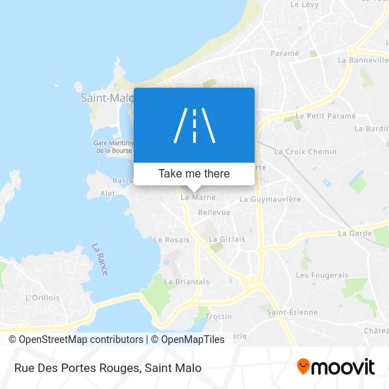 Rue Des Portes Rouges map