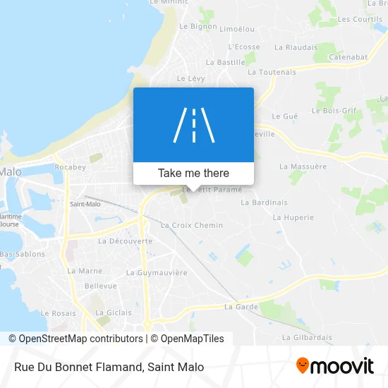 Rue Du Bonnet Flamand map