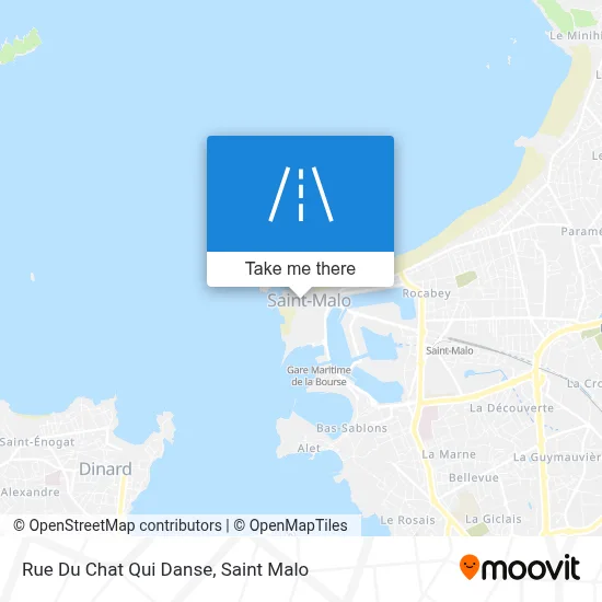 Rue Du Chat Qui Danse map