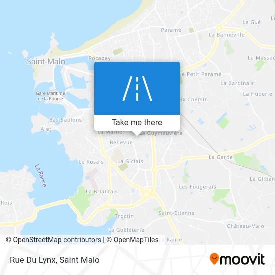 Rue Du Lynx map