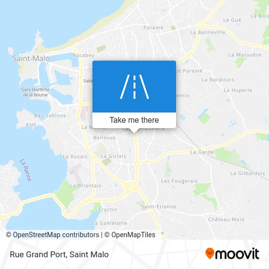 Rue Grand Port map