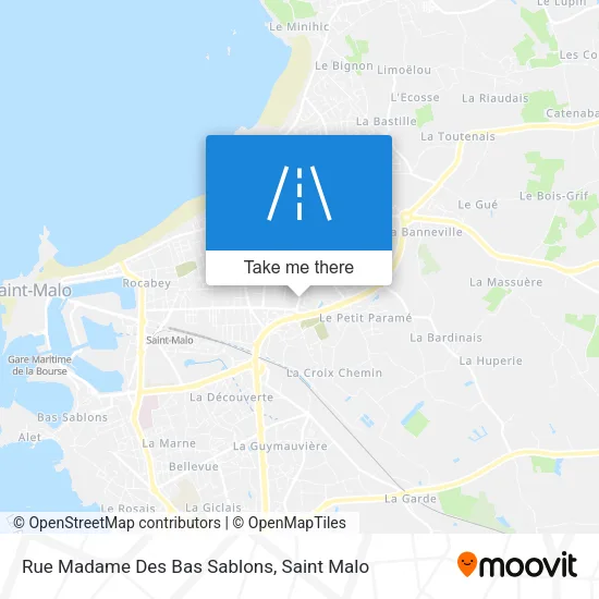 Rue Madame Des Bas Sablons map